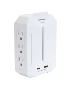 EMERSON(R) NAXEAP1000 6OUT 2USB WALL CHARGER